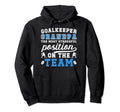 Funny Hockey Goalkeeper Grandpa Hoodie - Streetwear Style for Adults