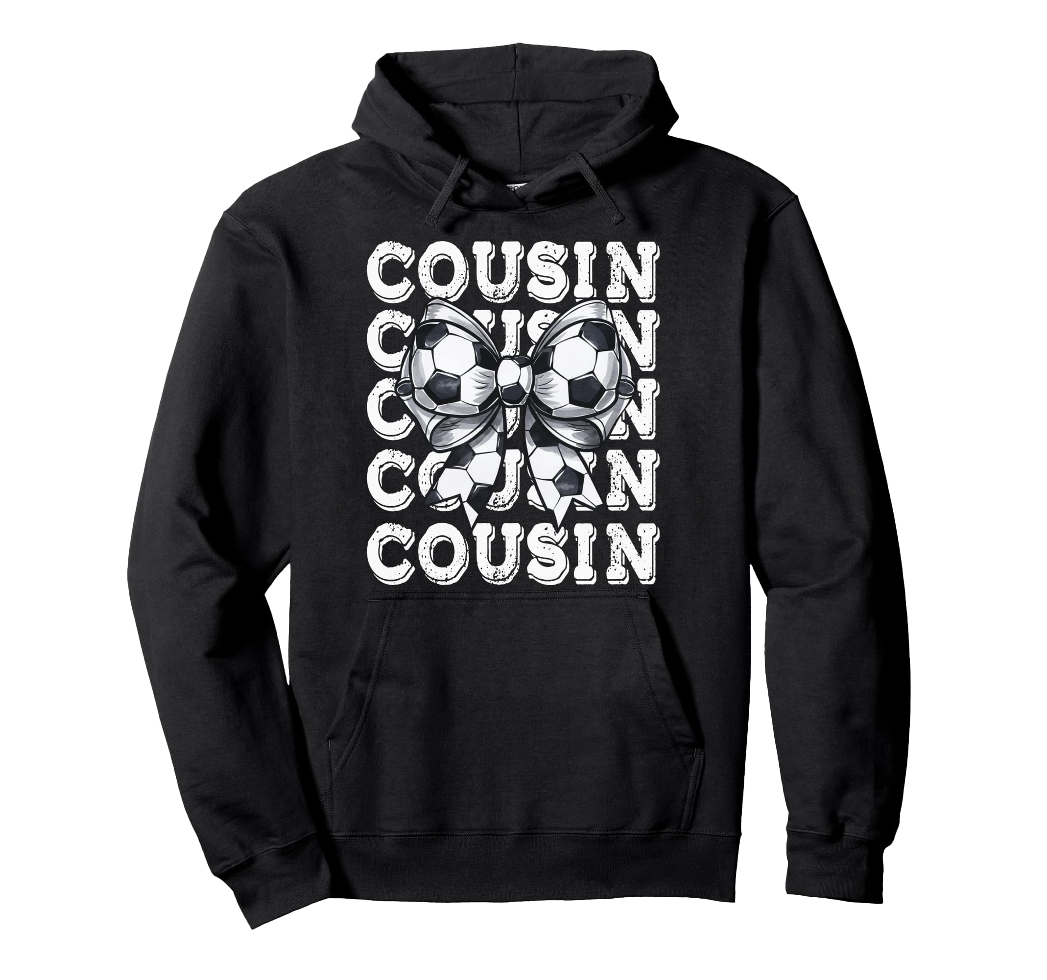 Coquette Soccer Cousin Matching Family Hoodie - Minimalist Print Men Women