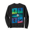 Soccer Goalie Player Fan Game Sweatshirt - Casual Everyday Wear for Adults