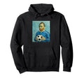 Vincent Loves Football And Soccer Blue Hoodie - Fun Novelty Design Unisex