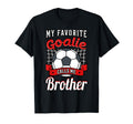 My Favorite Goalie Calls Me Brother T-Shirt - Minimalist Print Unisex