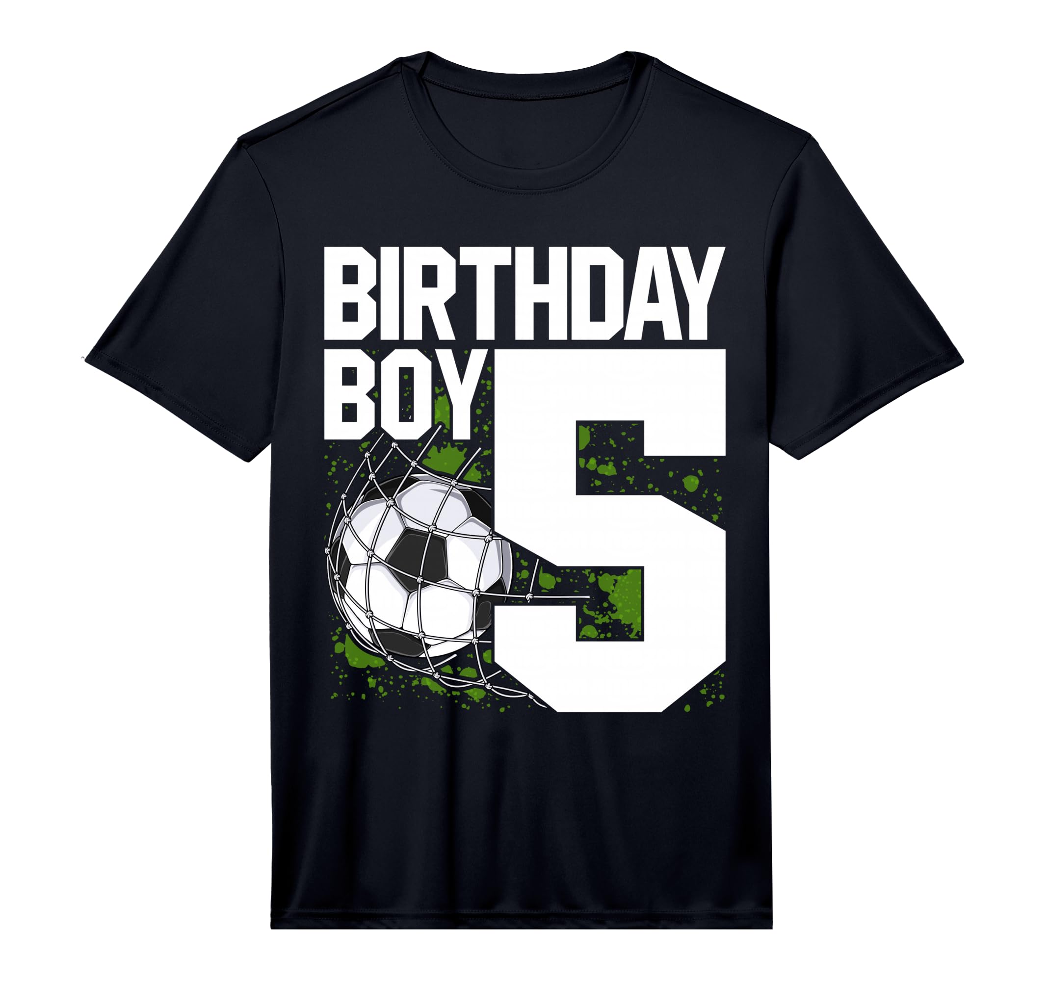 5Th Birthday Soccer Fan 5 Years Old T-Shirt - Aesthetic Graphic Men Women