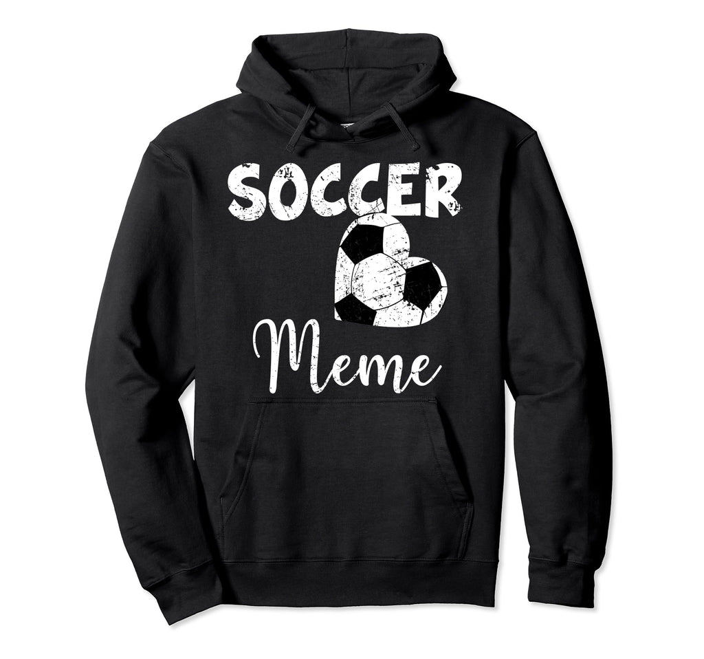 Soccer Heart Soccer Meme Hoodie - Fun Novelty Design Men Women
