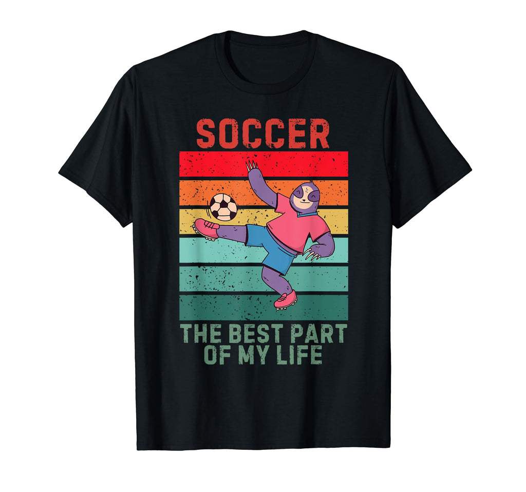 Sloth Best Part My Life Soccer Lover T-Shirt - Minimalist Print for Adults