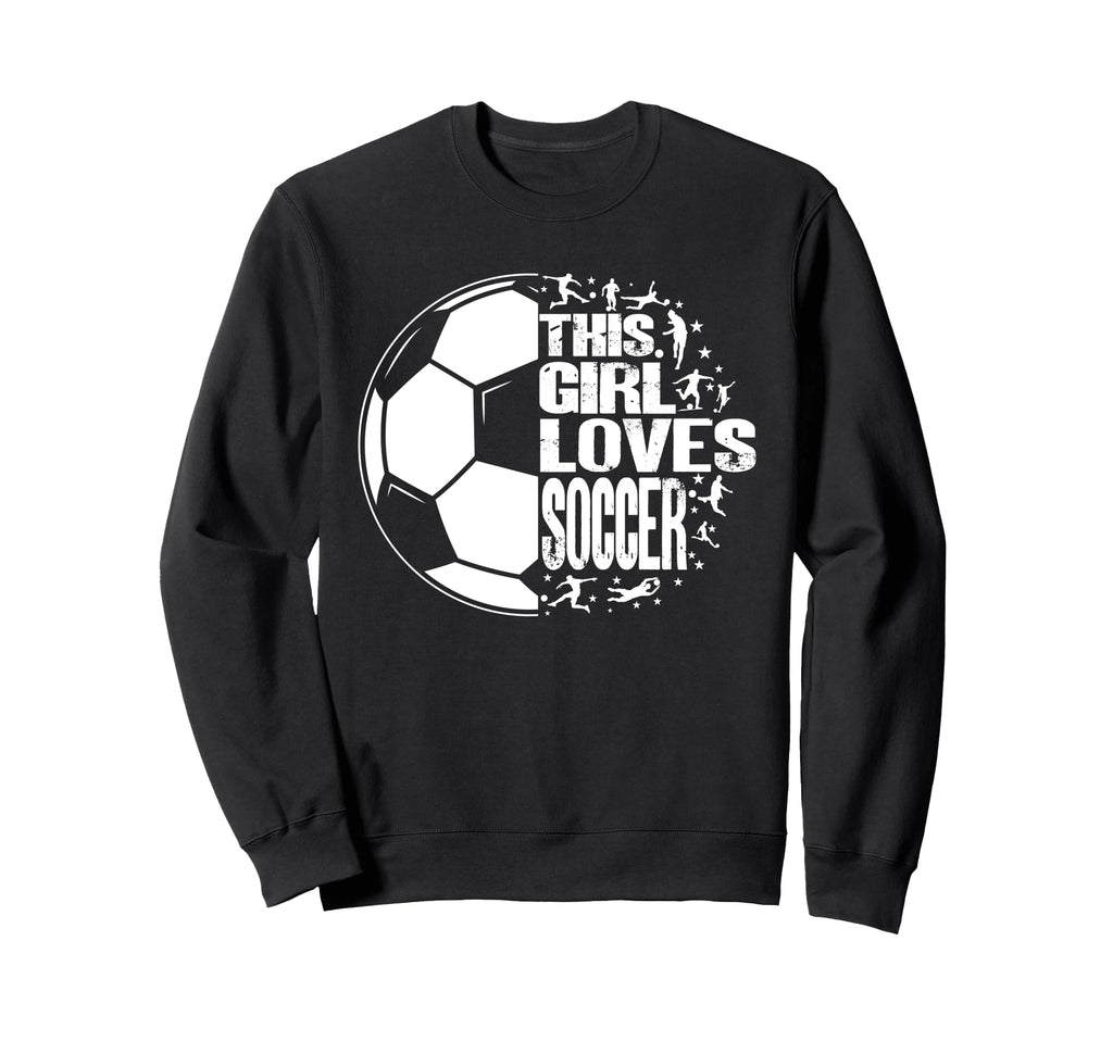 Funny This Loves Soccer Sport Sweatshirt - Aesthetic Graphic for Adults