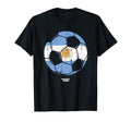 Superfan Argentina Soccer Ball Flag T-Shirt - Novelty Apparel Unisex