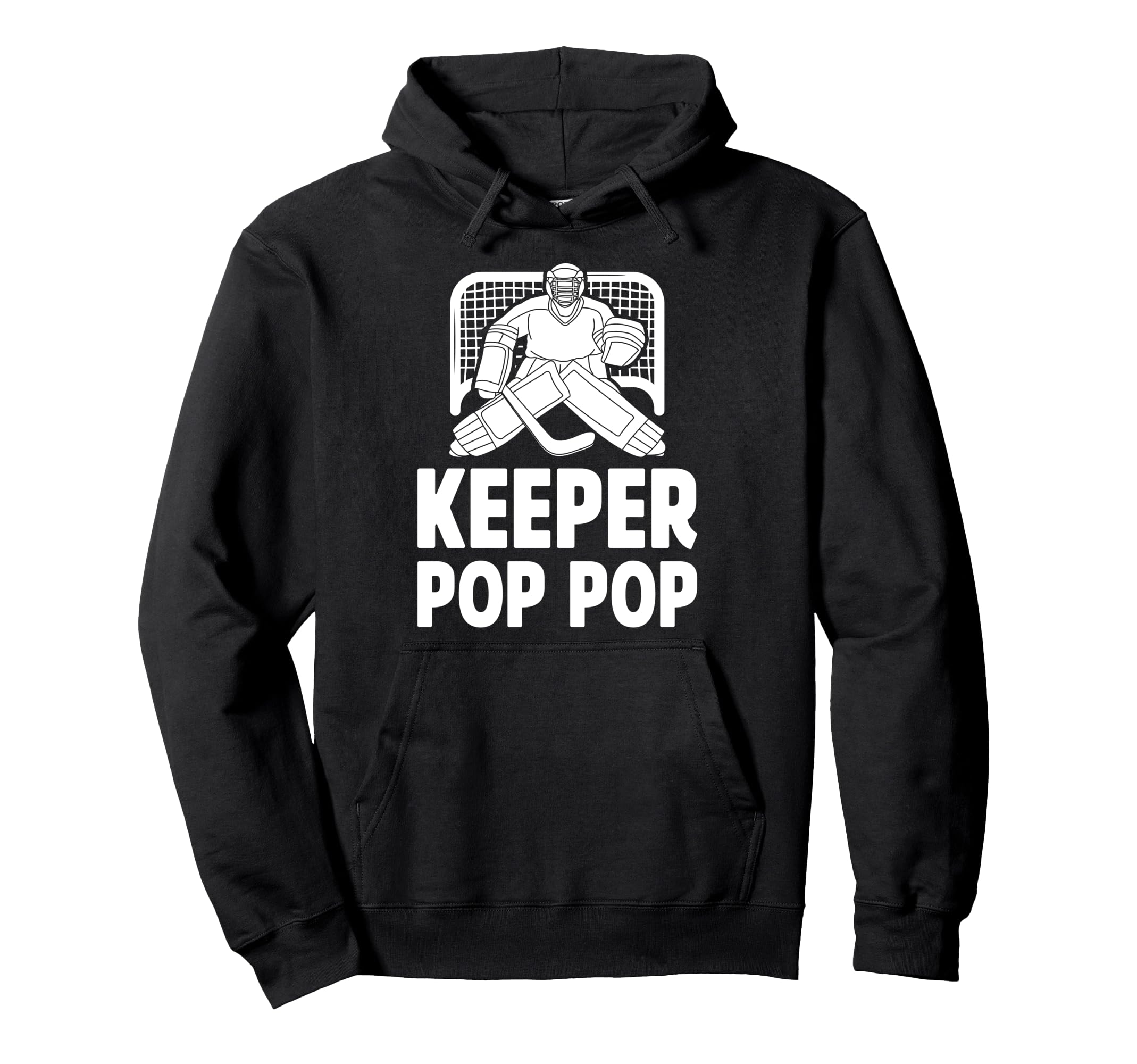 Ice Hockey Keeper Pop Pop Ice Hockey Hoodie - Streetwear Style Unisex