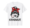 Classy Grandma Life Soccer Messy Bun T-Shirt - Novelty Apparel Unisex