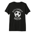 Pitt County Soccer Distressed 90S Tri T-Shirt - Novelty Apparel Men Women