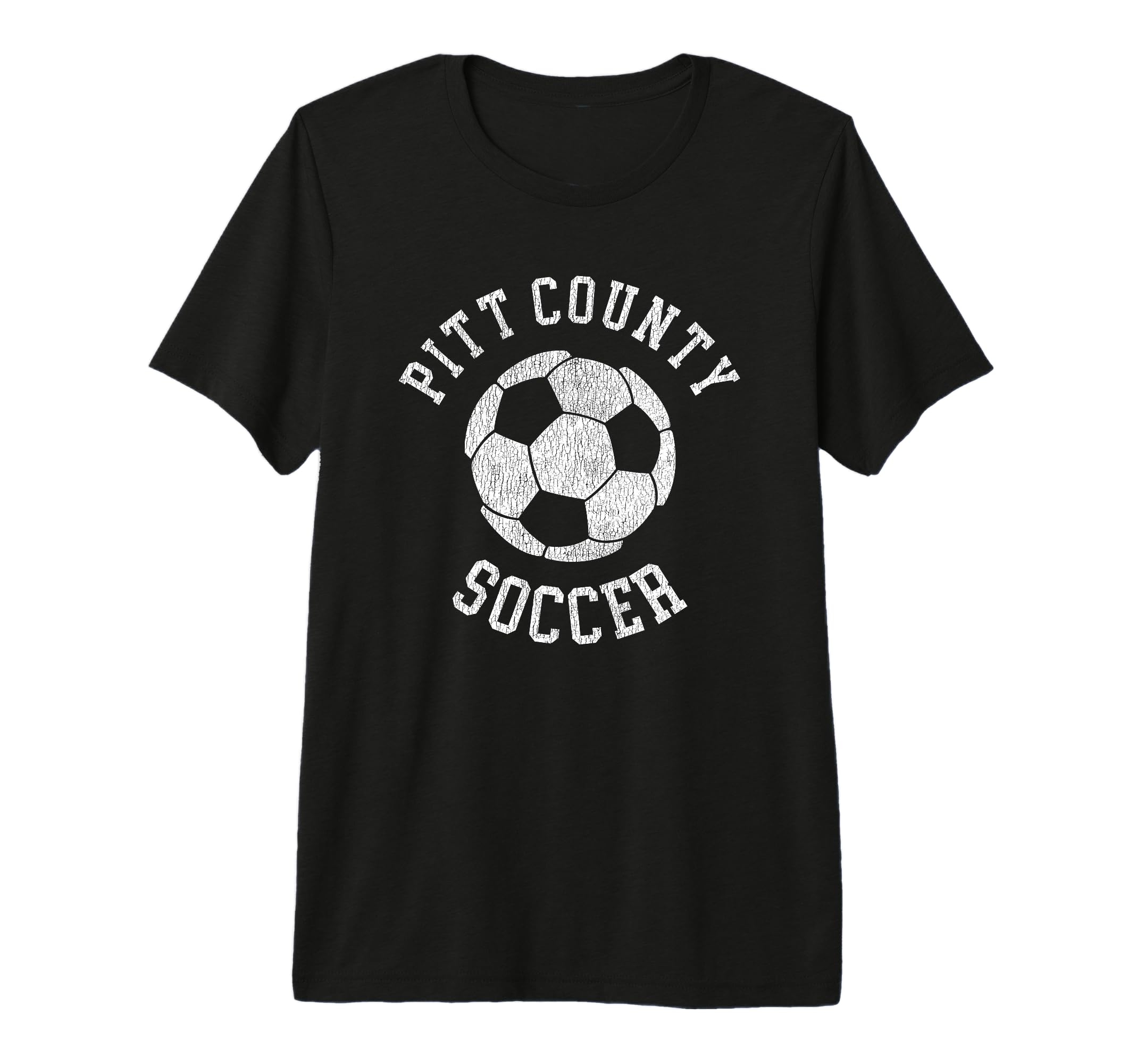 Pitt County Soccer Distressed 90S Tri T-Shirt - Novelty Apparel Men Women