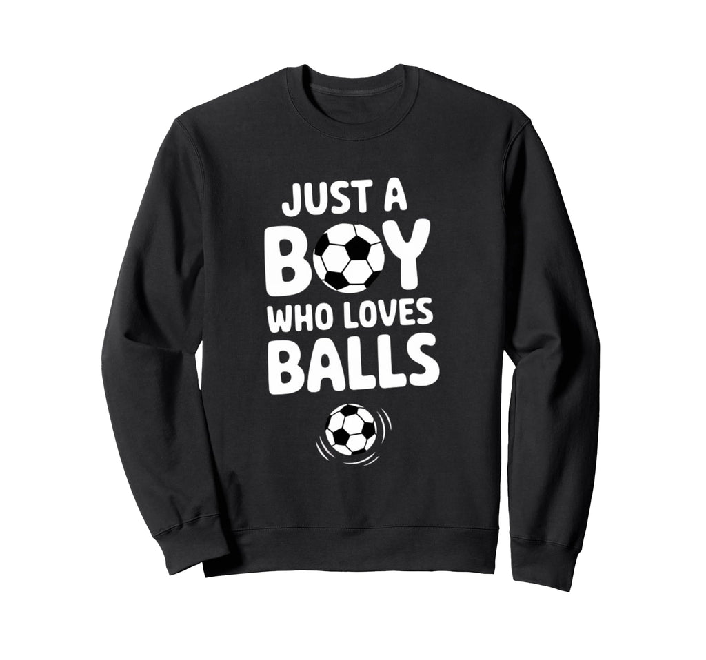 Just Who Loves Soccer Player Sweatshirt - Aesthetic Graphic for Adults