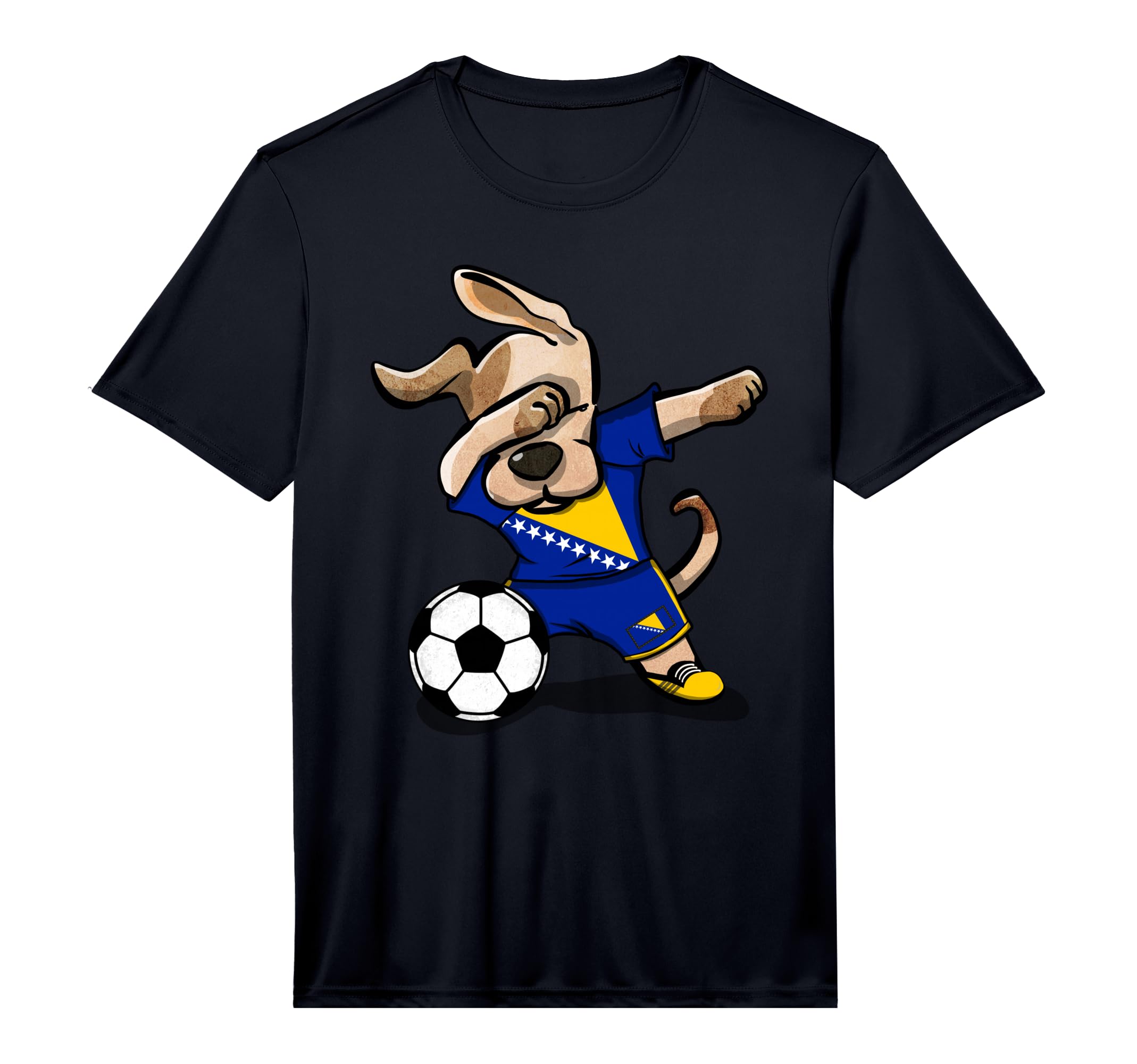 Bosnia Herzegovina Soccer Jersey T-Shirt - Fun Novelty Design for Adults