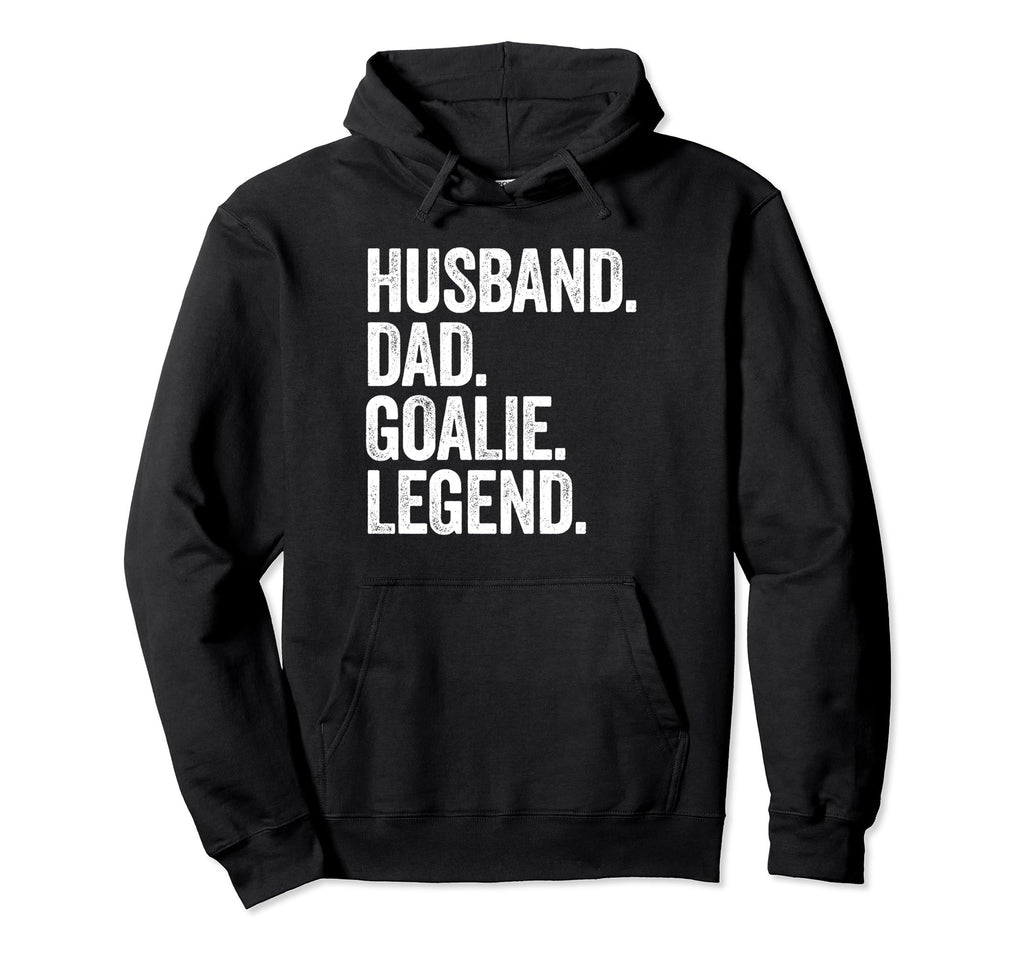 Husband Dad Goalie Funny Goalkeeper Hoodie - Fun Novelty Design for Adults