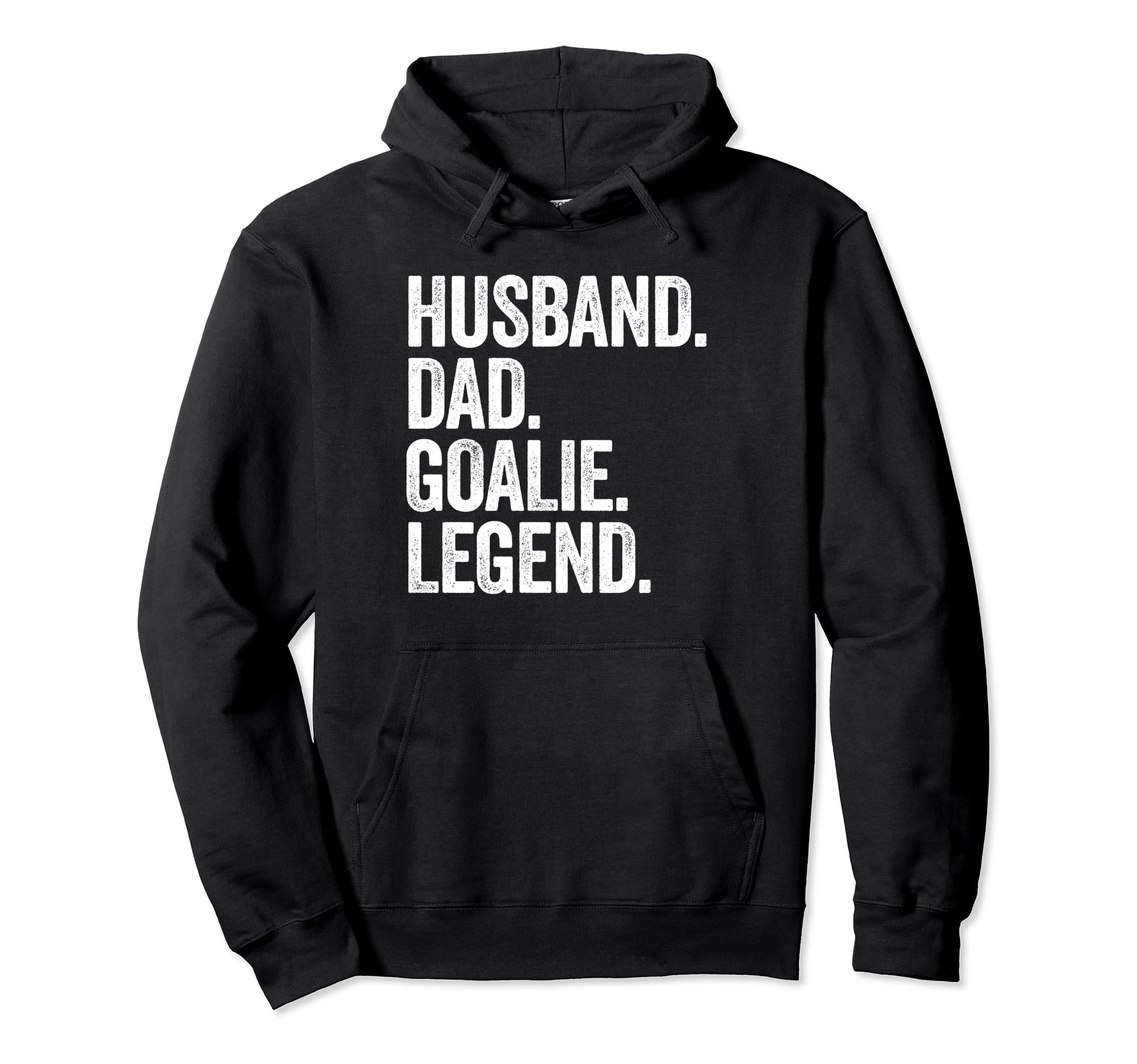Husband Dad Goalie Funny Goalkeeper Hoodie - Fun Novelty Design for Adults