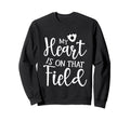 My Heart Is That Field Soccer Sweatshirt - Graphic Print Unisex