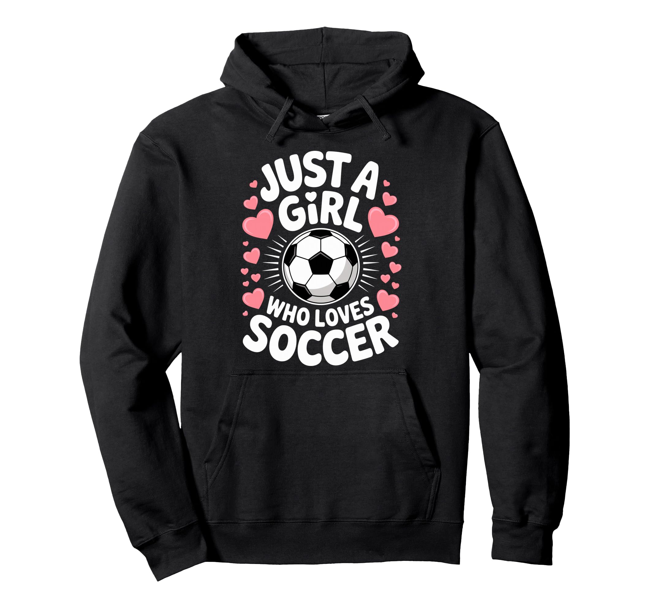 Just Who Loves Soccer Football Player Hoodie - Minimalist Print Unisex