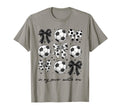 Soccer Auntie Funny Coquette Bow T-Shirt - Minimalist Print Men Women