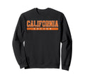 California Soccer Orange Text Sweatshirt - Streetwear Style Men Women