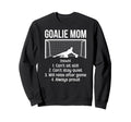 Soccer Goalkeeper Mom Definition Sweatshirt - Minimalist Print for Adults