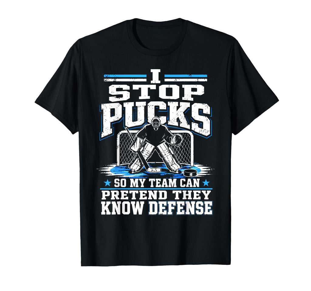 Ice Hockey Goalkeeper Defense Goalie T-Shirt - Trendy Graphic for Adults