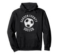 Garden County Soccer Distressed 90S Hoodie - Aesthetic Graphic Unisex