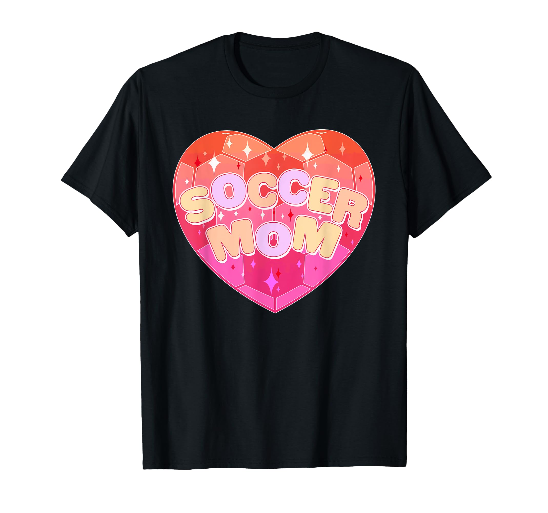 Soccer Mom Funny Ball Heart Soccer T-Shirt - Unique Graphic for Adults