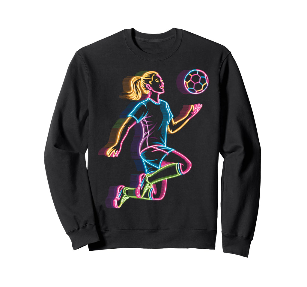 Colorful Funny Soccer Fan Dad Sweatshirt - Casual Everyday Wear for Adults