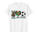 Peace Love Soccer Mom Dad Brother T-Shirt - Trendy Graphic for Adults