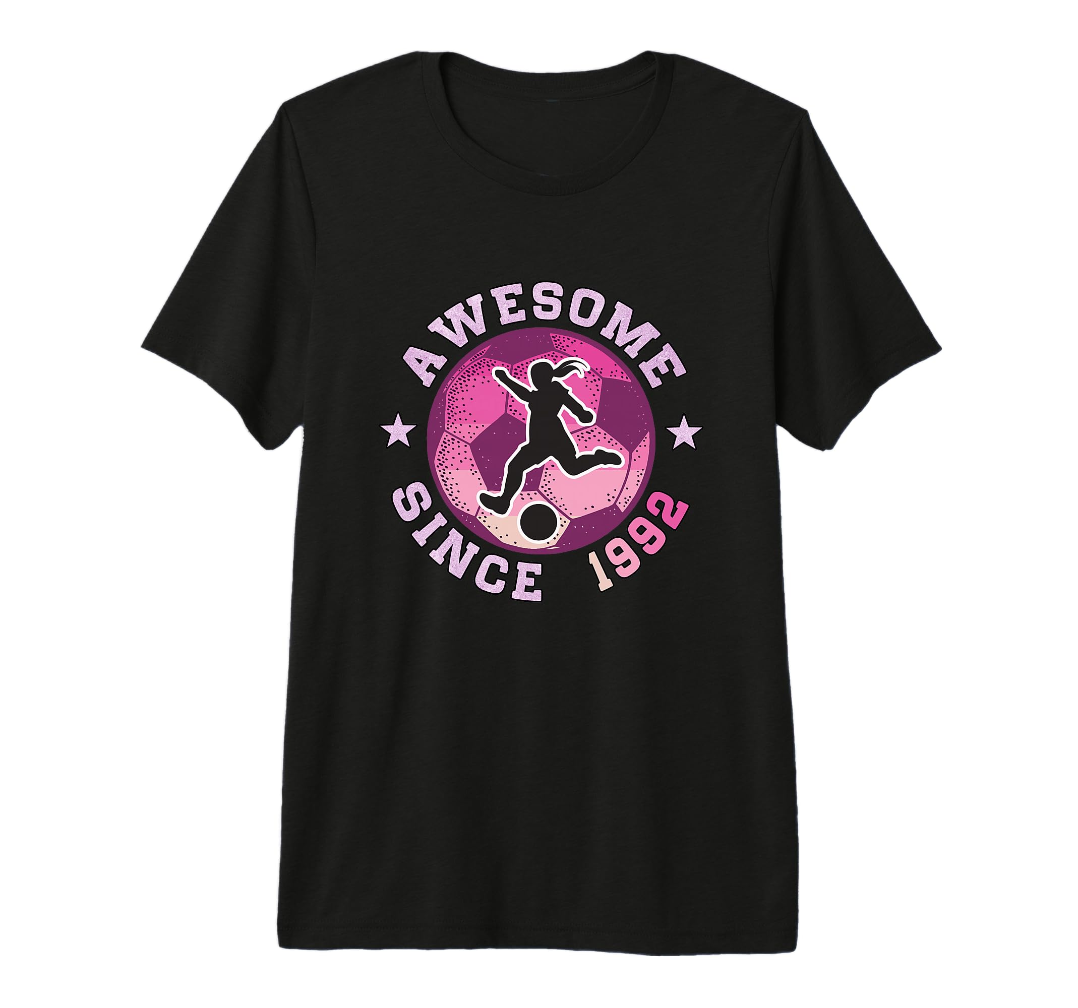 34Th Birthday Soccer Player T-Shirt - Casual Everyday Wear Men Women