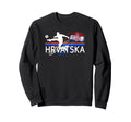 Nogomet Hrvatska Croatia Football Sweatshirt - Minimalist Print for Adults
