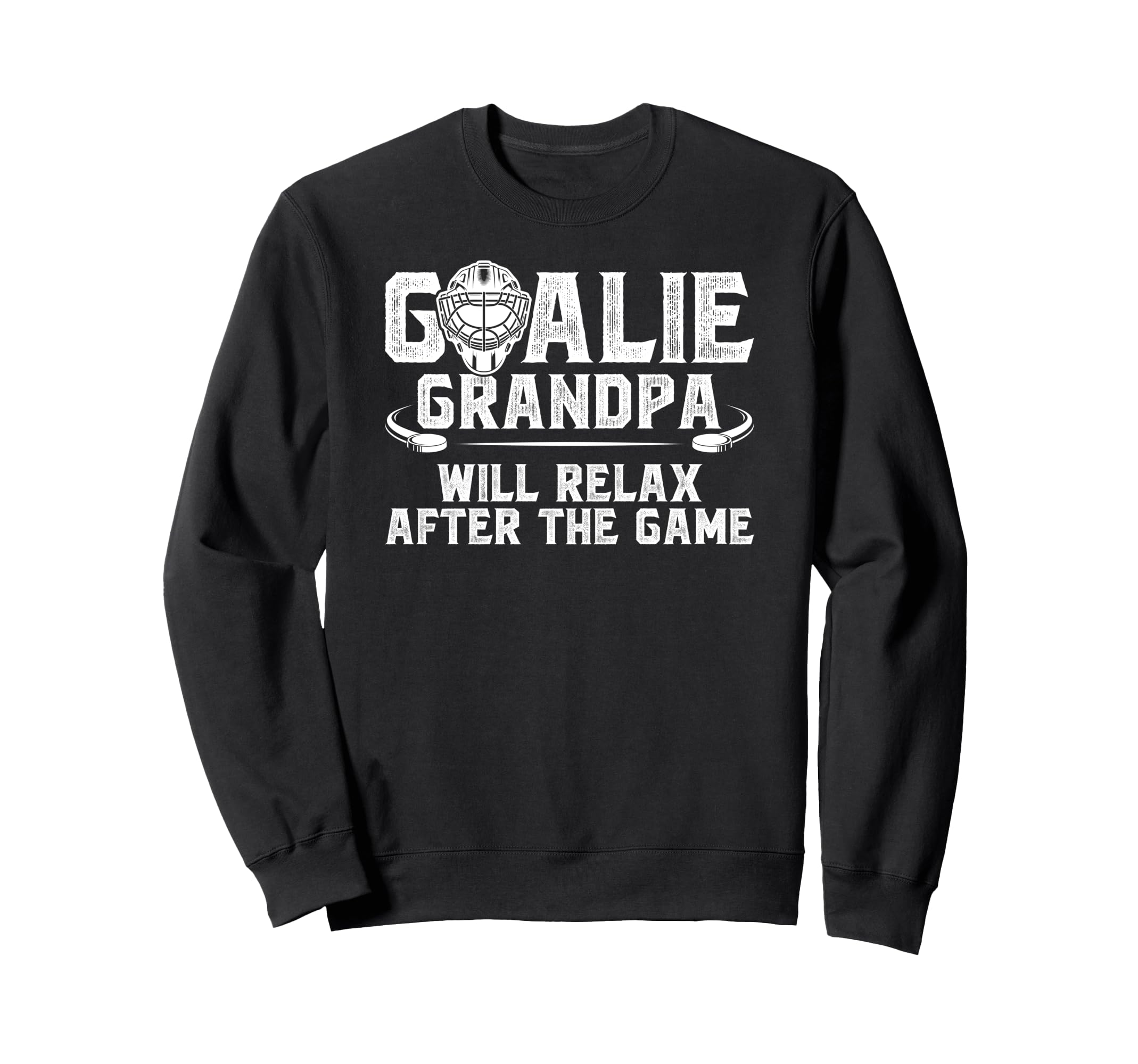 Funny Hockey Goalie Grandpa Ice Sweatshirt - Custom Art Print Men Women