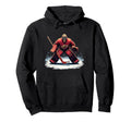 Ice Hockey Player Goalkeeper Ice Hoodie - Streetwear Style for Adults