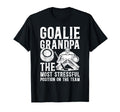 Funny Hockey Goalie Grandpa Hockey T-Shirt - Graphic Print Men Women