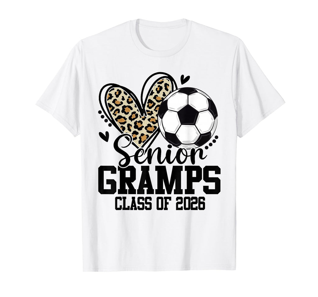 Senior Gramps Class 2026 Soccer T-Shirt - Fun Novelty Design Unisex