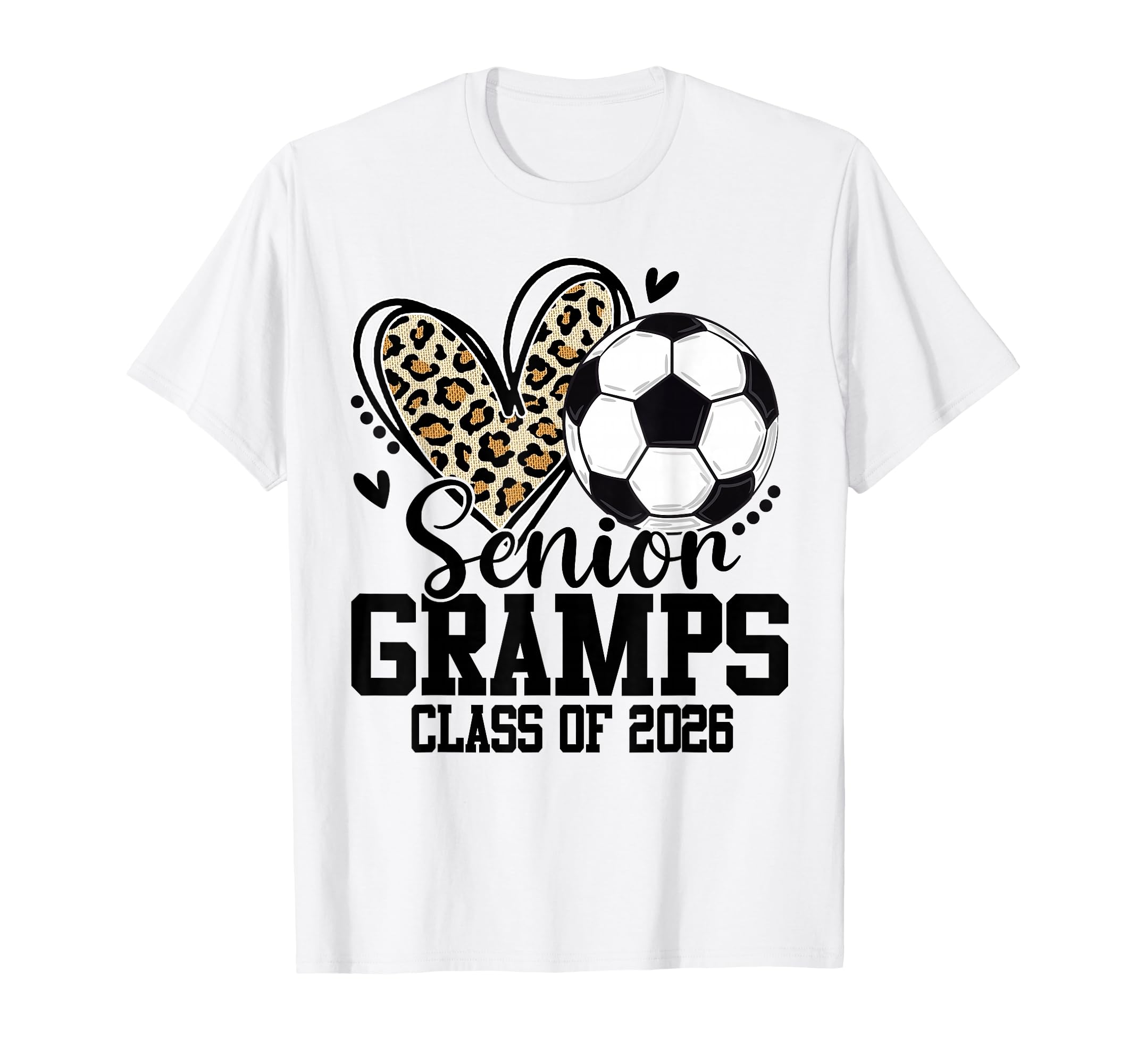 Senior Gramps Class 2026 Soccer T-Shirt - Fun Novelty Design Unisex