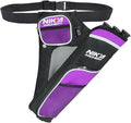 Archery Arrow Quiver Holder, 3-Tubes Hip Quiver Arrow Bag with Adjustable Belt for Youth & Adults Arrows Hunting Target Practicing