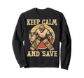 Ice Hockey Goalie Goalkeeper Keep Sweatshirt - Trendy Graphic Men Women