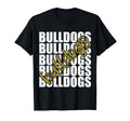 Bulldogs Gold School Sports Fan T-Shirt - Casual Everyday Wear Men Women