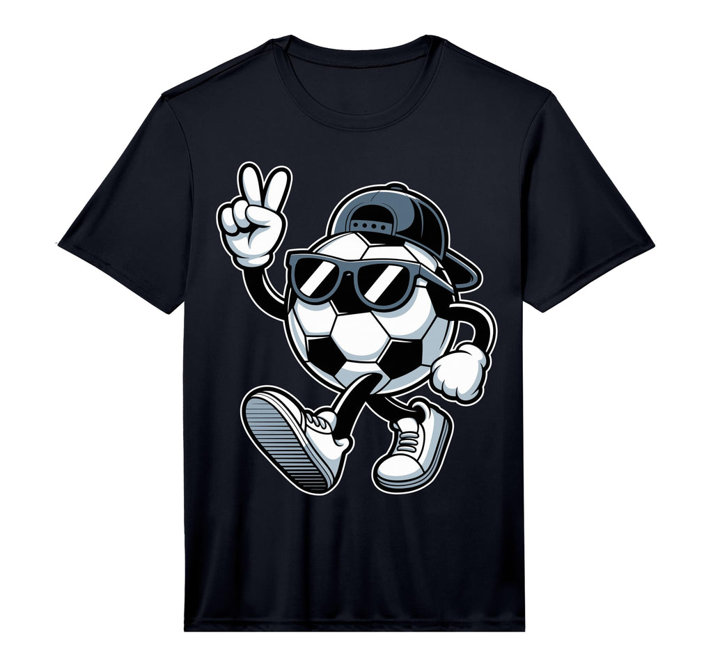 Soccer Ball Sunglasses Funny Soccer T-Shirt - Custom Art Print for Adults