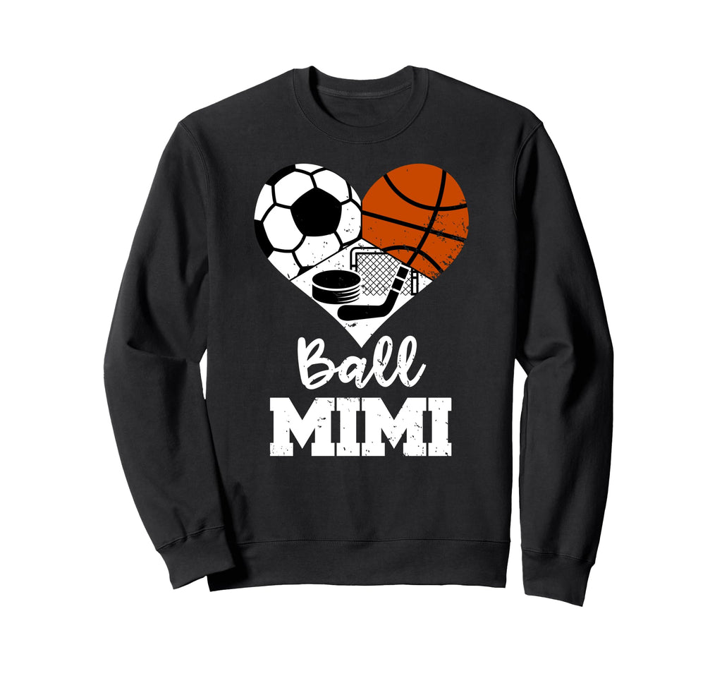 Ball Mimi Funny Soccer Basketball Sweatshirt - Trendy Graphic Men Women