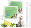 twoworld Pet Ear Swabs,2-in-1 Pet Ear Cleaning Liquid Swabs,Cat & Small Dog Ear Cleaner Swabs,Ear Cleaner Solution for Dogs and Cat for Daily Ear Cleaning Removes Wax, Dirt, & Odor (100)