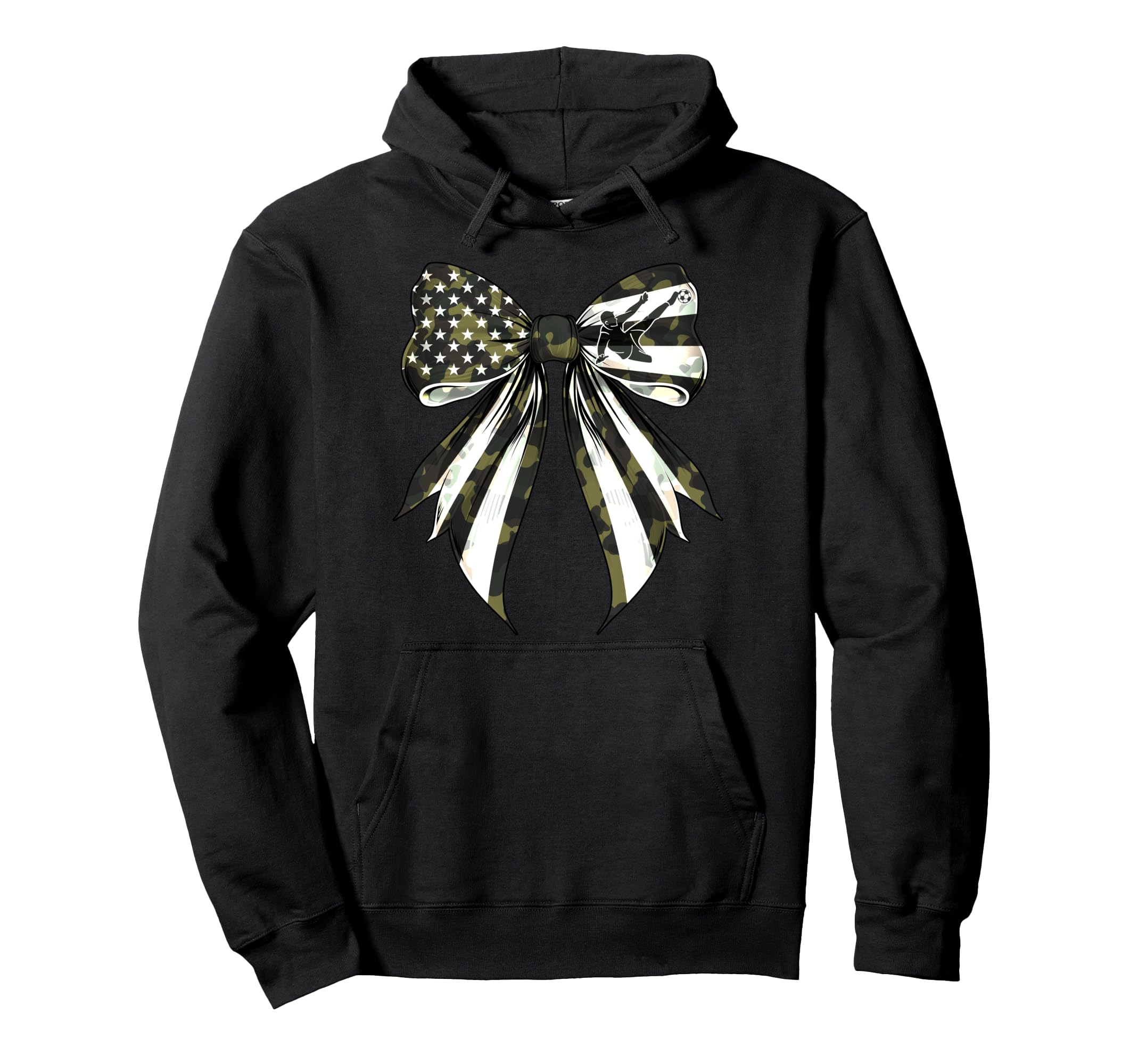 Soccer Player 4Th July American Flag Hoodie - Custom Art Print Men Women