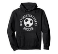 Westchester County Soccer Distressed Hoodie - Fun Novelty Design Men Women
