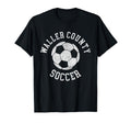 Waller County Soccer Distressed 90S T-Shirt - Graphic Print for Adults