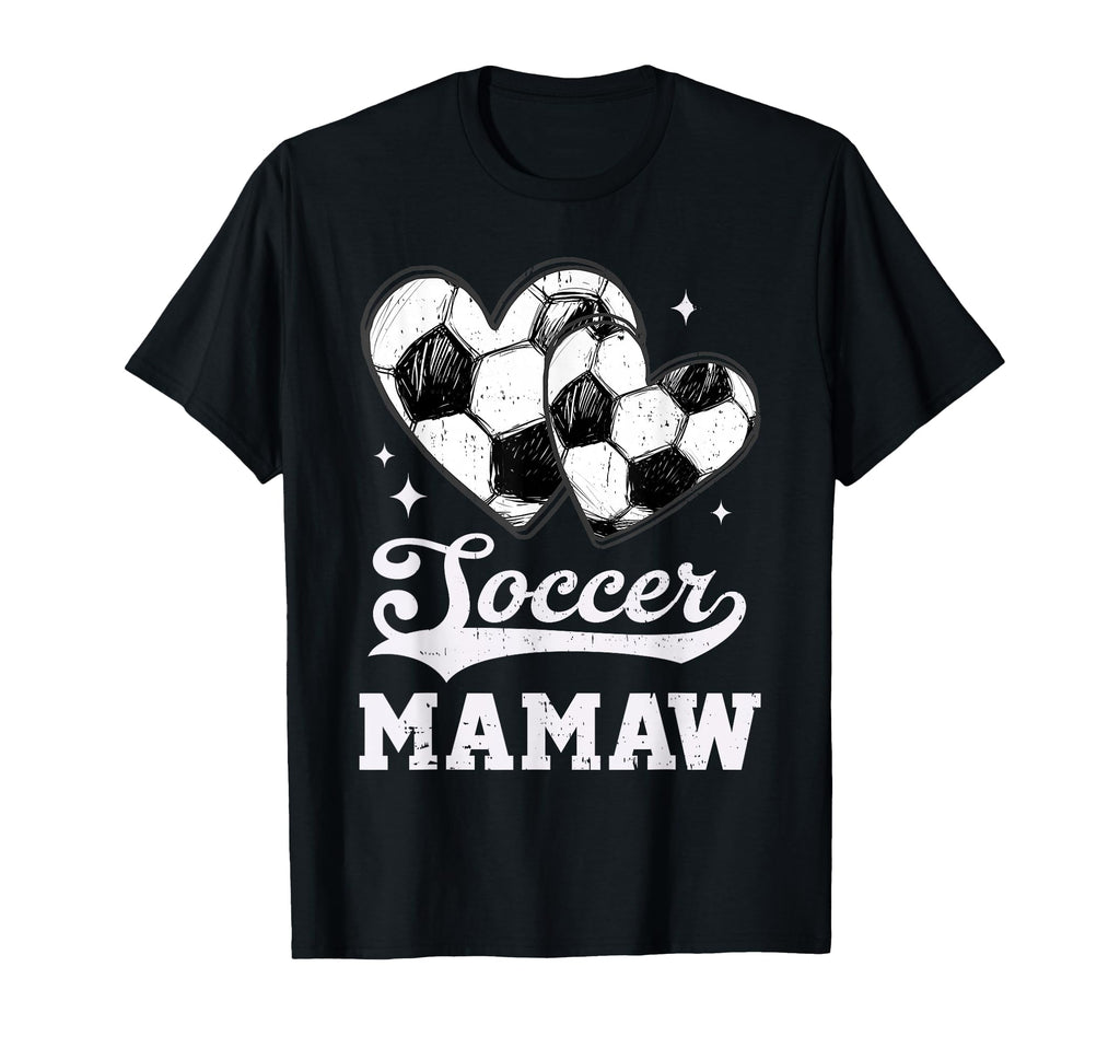 Soccer Heart Mamaw Soccer Player T-Shirt - Novelty Apparel Unisex