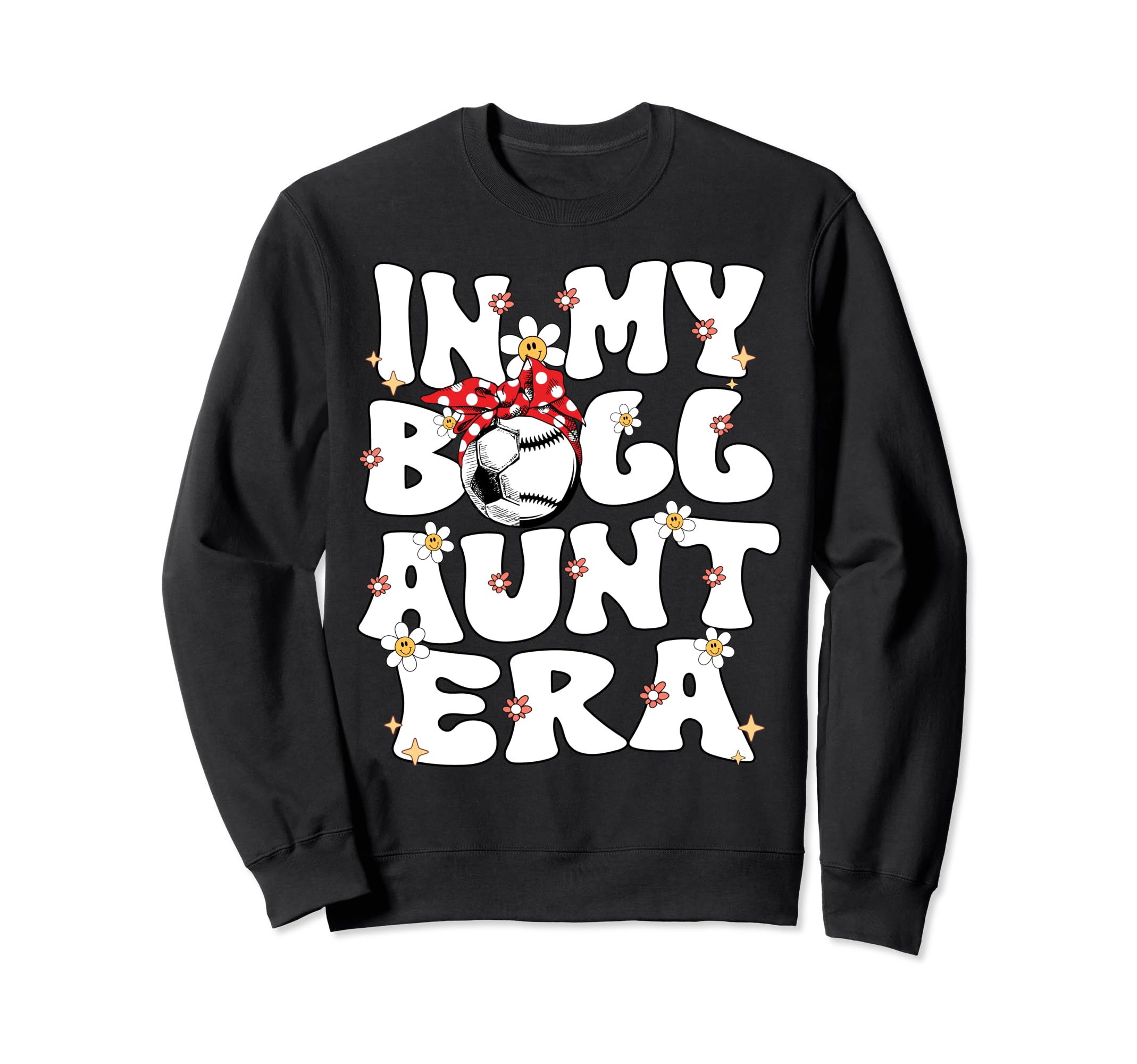 My Ball Aunt Era Groovy Baseball Sweatshirt - Aesthetic Graphic for Adults