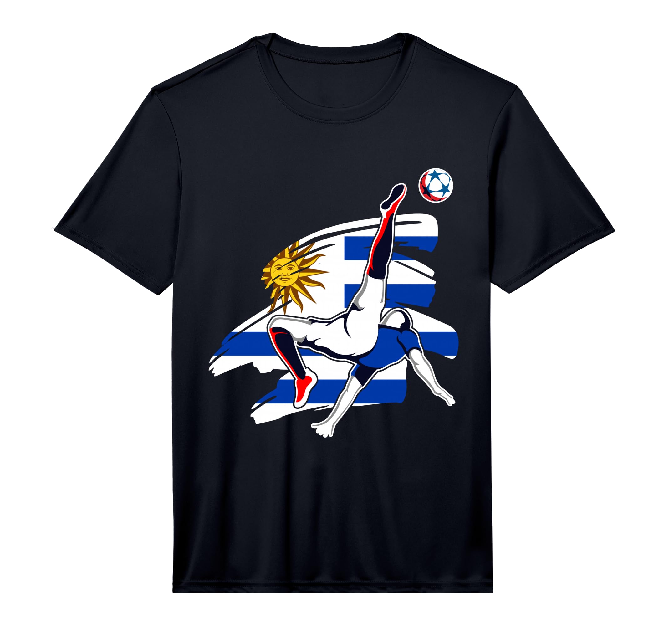 Proud Uruguay Soccer Fans Jersey T-Shirt - Fun Novelty Design for Adults