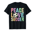 Sassy Peace Love Soccer Score Club Mom T-Shirt - Trendy Graphic Unisex