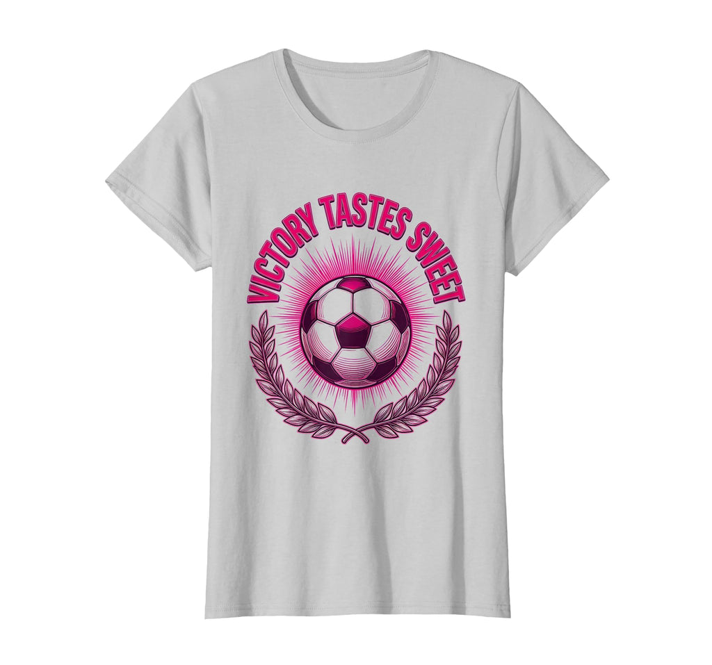Victory Tastes Sweet Soccer T-Shirt - Trendy Graphic Men Women