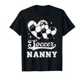 Soccer Heart Nanny Soccer Player T-Shirt - Minimalist Print Unisex